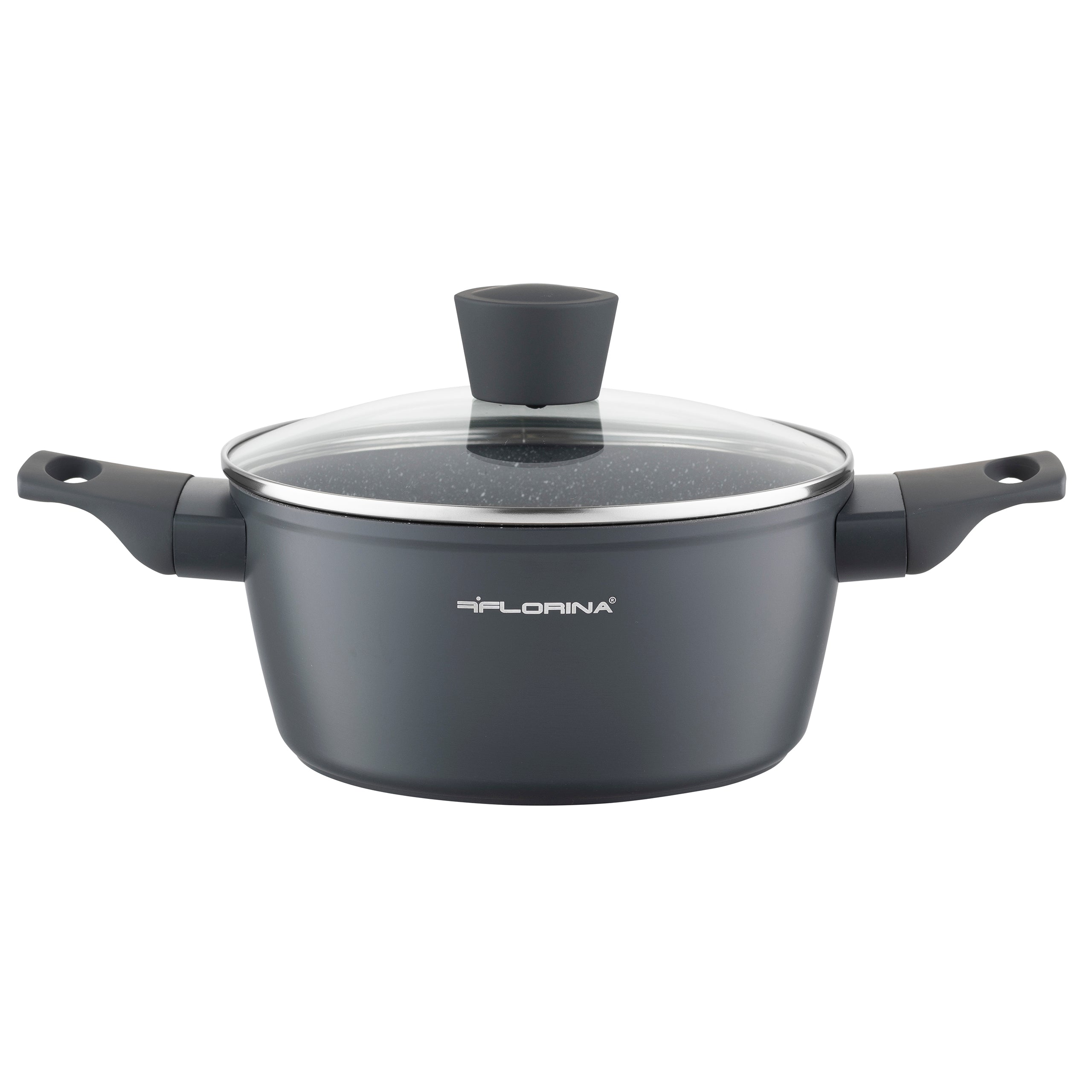 Zestaw 5 elementowy komplet patelni i garnków Florina Savoy by Mateusz Gessler ciemny szary| aluminum | powłoka non-stick| wszystkie typy kuchenek