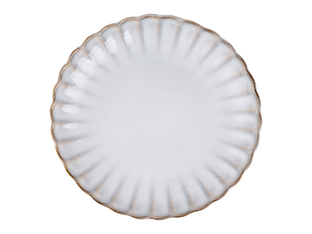 TALERZ PŁYTKI ATLANTICA SZARA 25CM