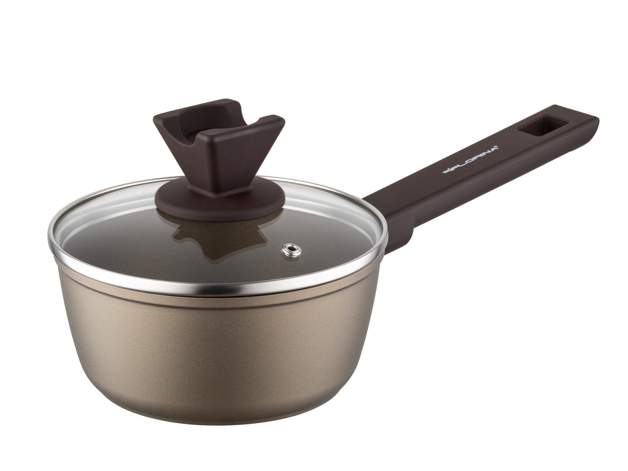 Zestaw 6 elementowy komplet garnków Florina Aston szampański | aluminum | powłoka non-stick| wszystkie typy kuchenek