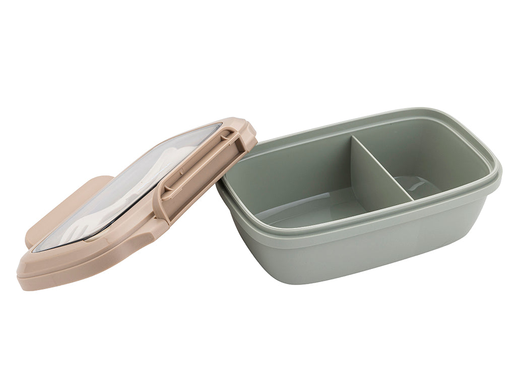 LUNCHBOX Z ŁYŻKĄ I WIDELCEM 1L ZIELONY