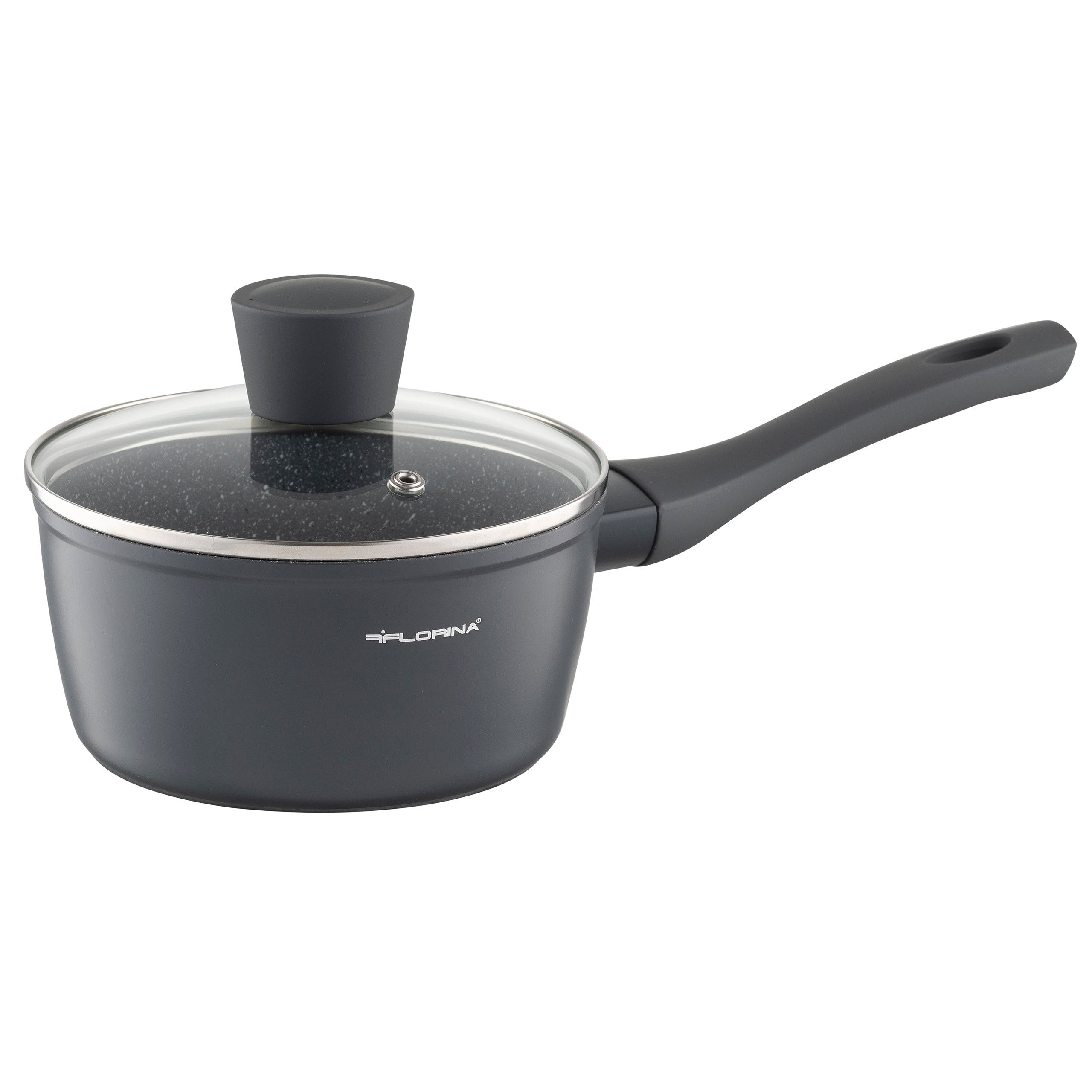 Zestaw 5 elementowy komplet patelni i garnków Florina Savoy by Mateusz Gessler ciemny szary| aluminum | powłoka non-stick| wszystkie typy kuchenek