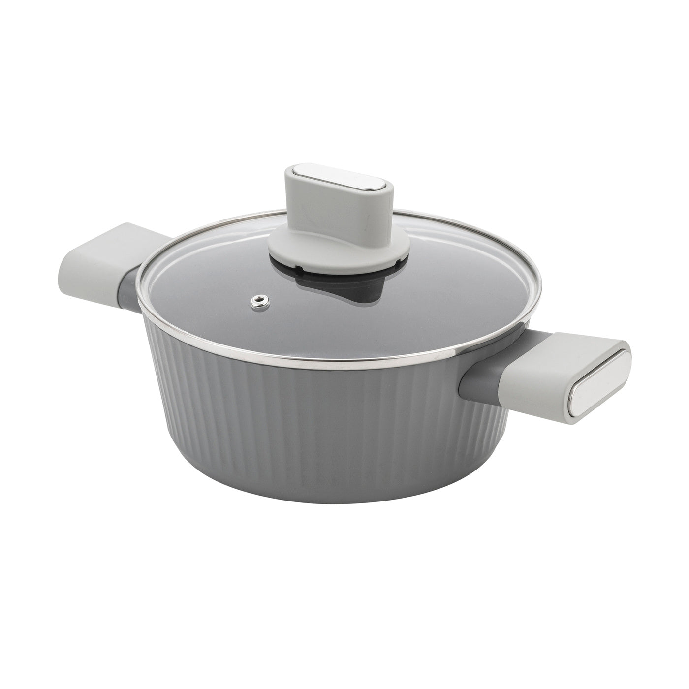 Garnek aluminiowy z pokrywką Florina Serrano 20 cm 2,1 l