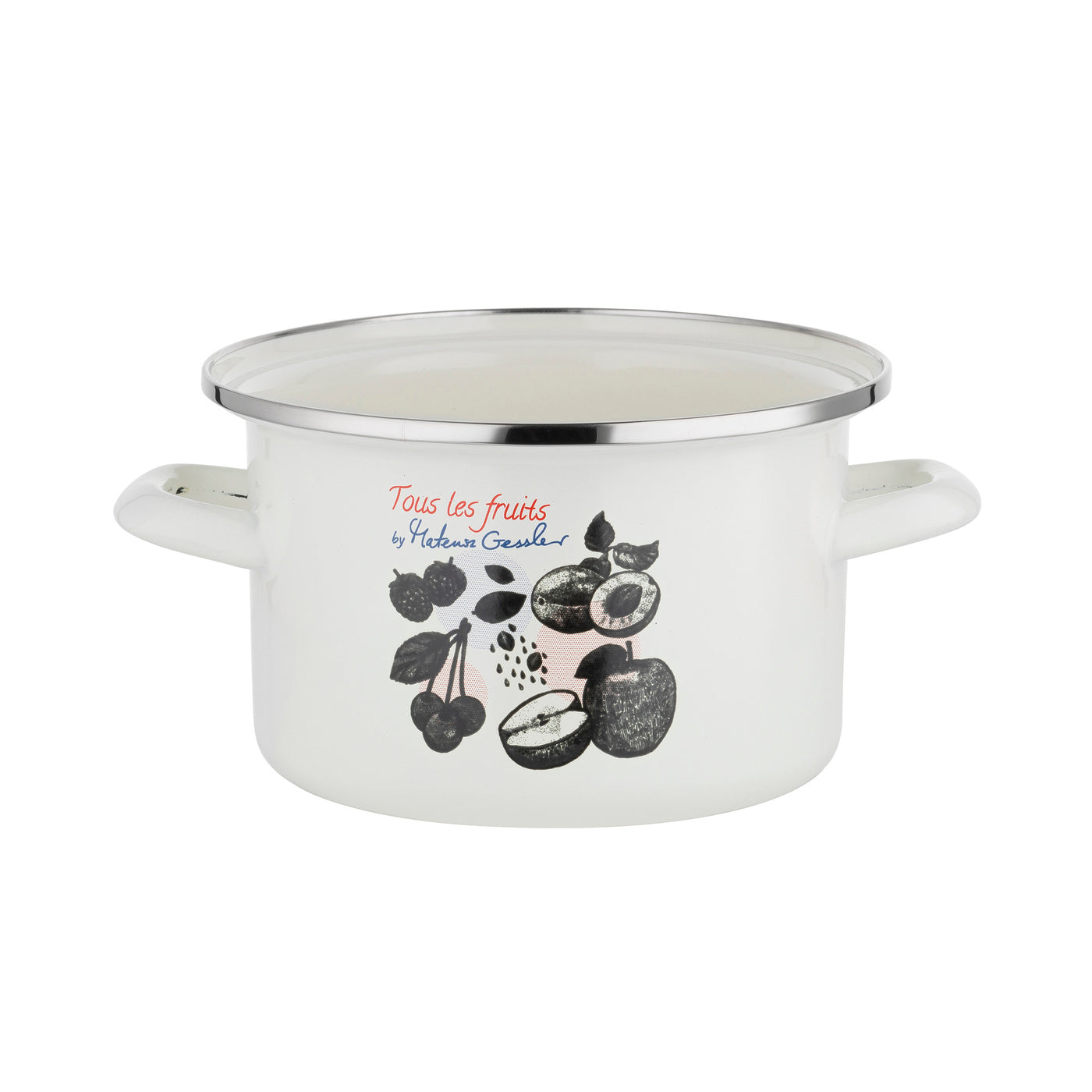 Емальована каструля Emalia Polska Pleszew Fruits by Mateusz Gessler 20 см 3,75 л