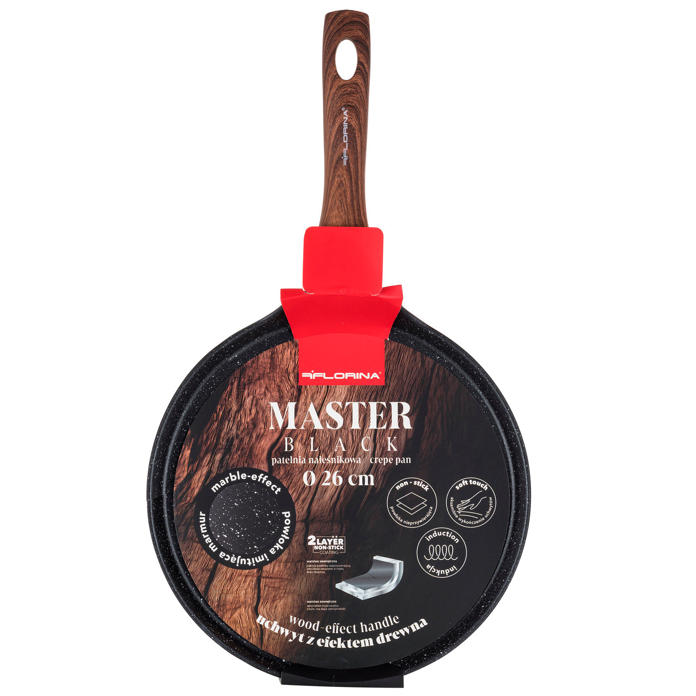 Алюмінієва сковорода для млинців Florina Master Black 26 см