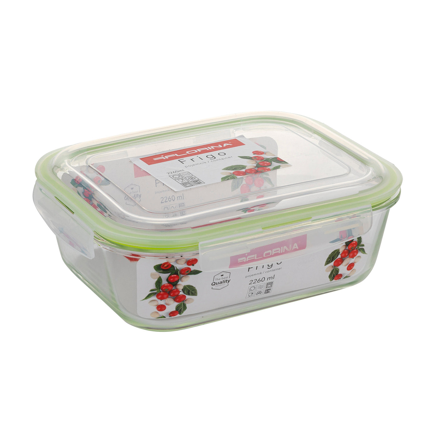 Контейнер для їжі Florina Frigo скляний 2260 мл прямокутний