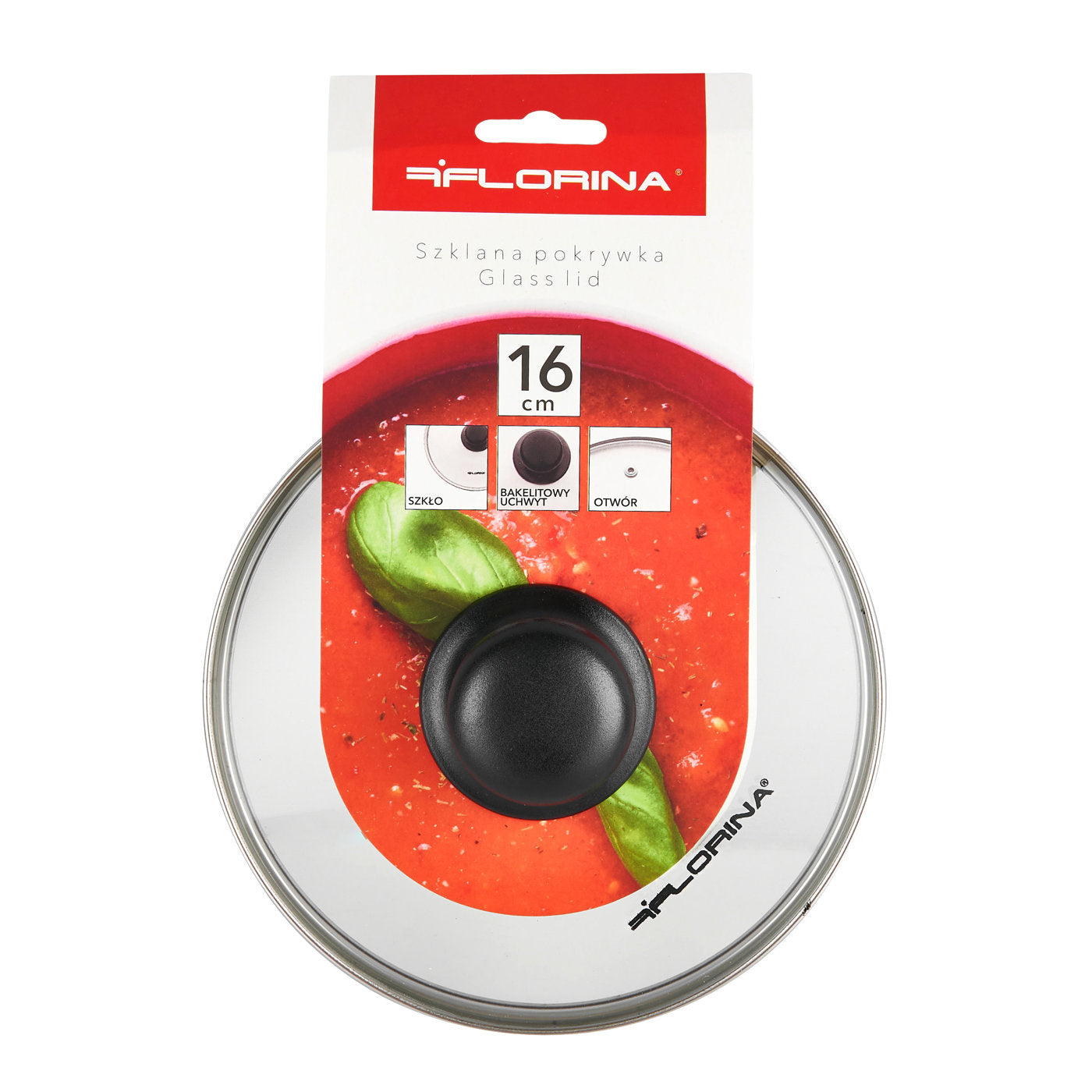 Pokrywa do garnka żaroodporna Florina 16 cm
