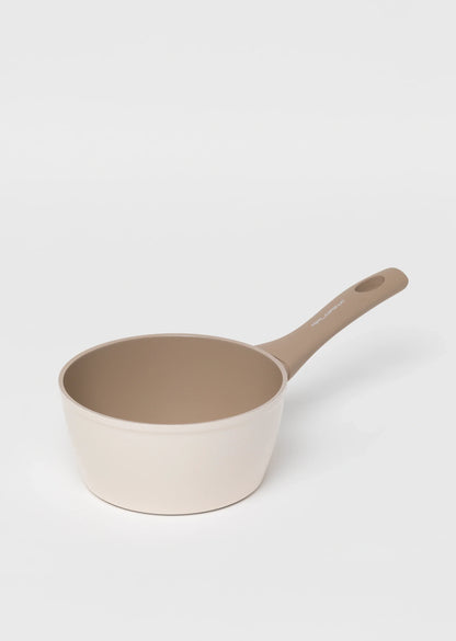 Zestaw 6 elementowy komplet garnków Florina Mokka beżowy| aluminum | powłoka ceramiczna AntiScratch | wszystkie typy kuchenek