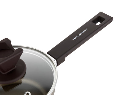 Zestaw 4 elementowy komplet garnków Florina Aston szampański | aluminum | powłoka non-stick| wszystkie typy kuchenek