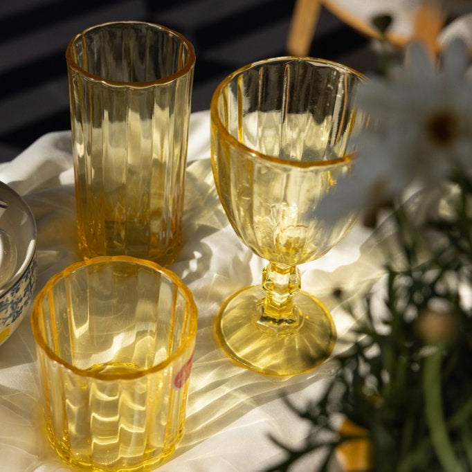 SZKLANKA LONG DRINK SORRENTO ŻÓŁTA 360ML
