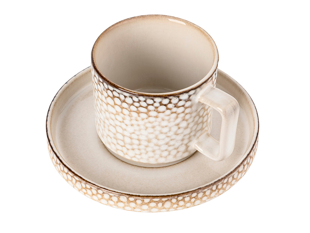 Zestaw 4 elementowy komplet porcelany Gambia fliliżanka