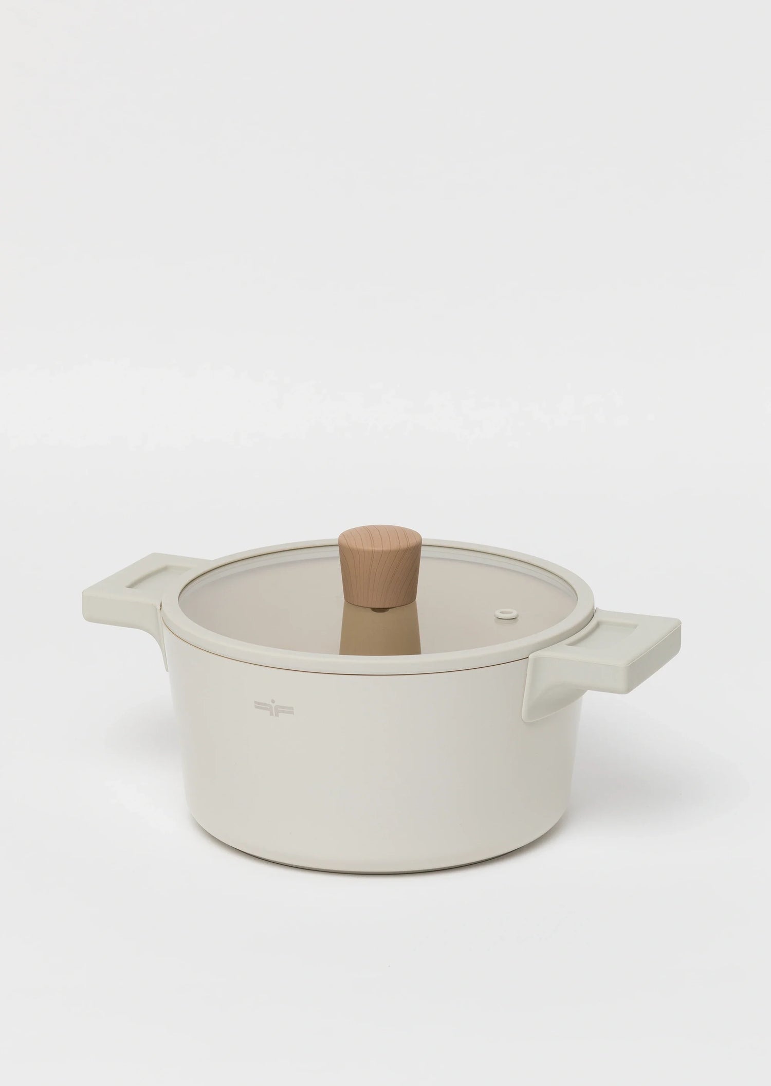 Zestaw 3 elementowy komplet garnków Florina Nube beżowy| aluminum | powłoka ceramiczna| wszystkie typy kuchenek |