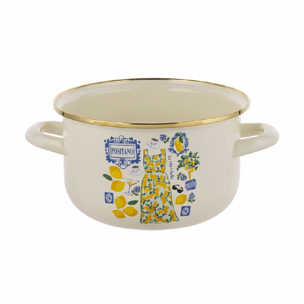 GARNKI EMALIOWANE POSITANO 18CM 2,7L