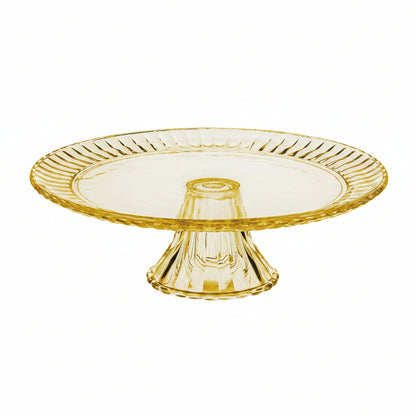 PATERA SZKLANA SORRENTO 31CM ŻÓŁTA