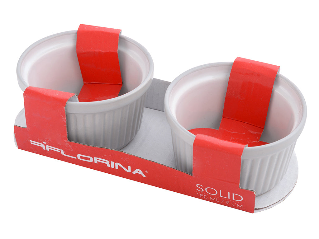 KOKILKI SOLID SZARE 180ML 9CM 2SZT.