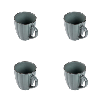 Zestaw 4 elementowy komplet porcelany Atlantica morska kubki