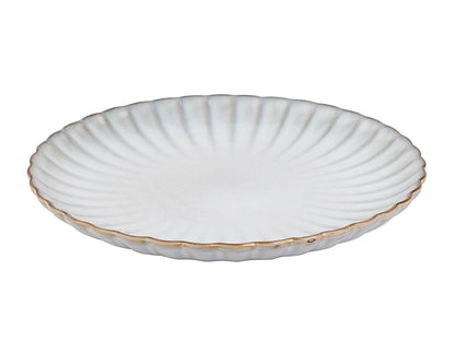 TALERZ PŁYTKI ATLANTICA SZARA 25CM