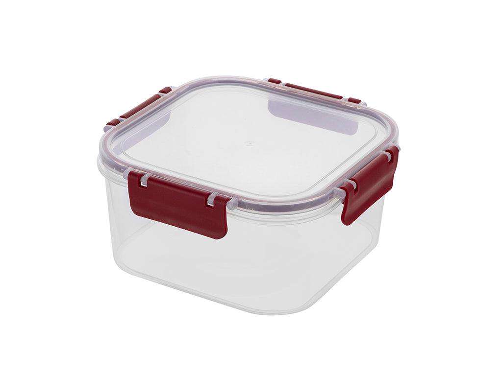 POJEMNIK DO ŻYWNOŚCI PLASTIKOWY KWADRATOWY CLIP GUARD 2,9L CZERWONY