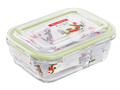 Контейнер для їжі Florina Frigo, скляний, подвійний, 600 мл