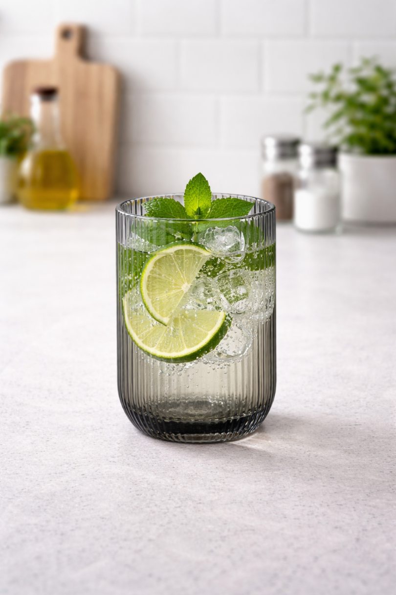 Zestaw 4 szklanek DO WODY VACANZA 270ML SZARA