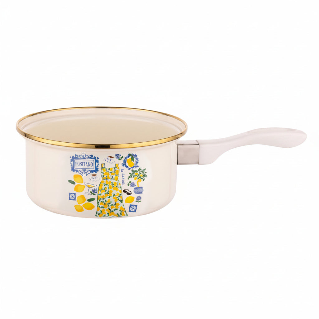 RONDEL EMALIOWANY POSITANO 16CM 1,4L