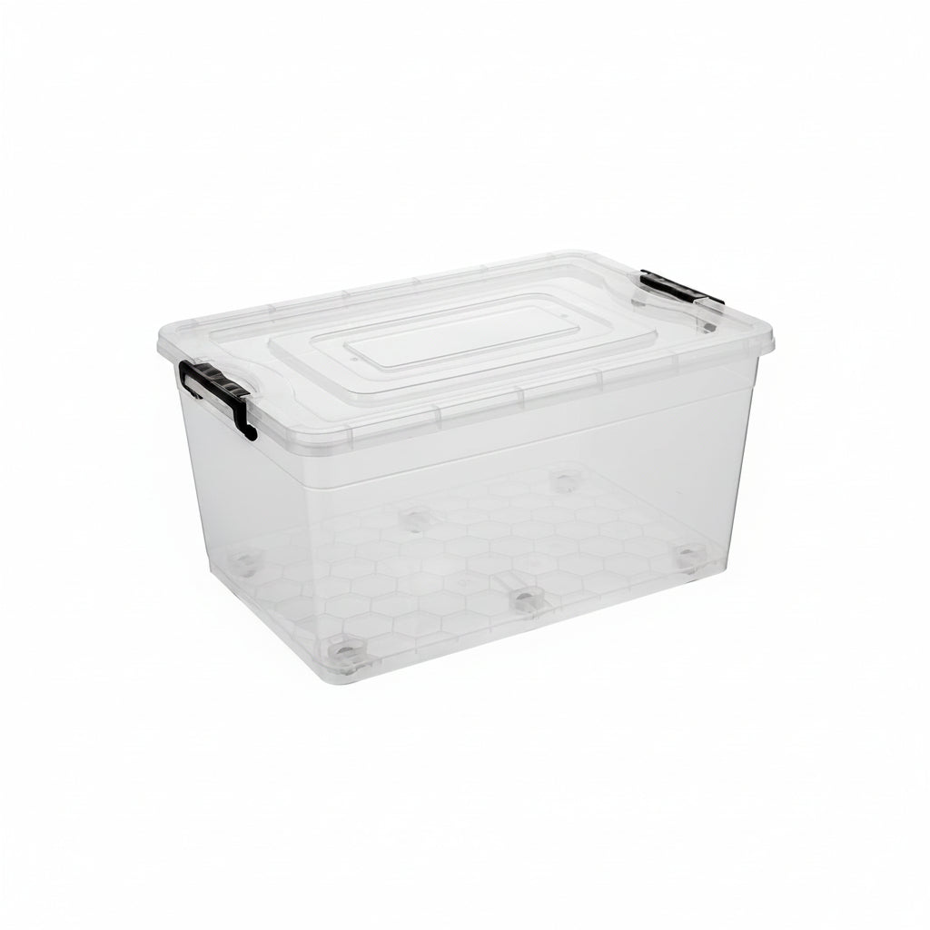 КОНТЕЙНЕР ДЛЯ ЗБЕРІГАННЯ ПЛАСТИКОВИЙ STRONG 60X40X30СМ 50Л НА КОЛІЩАТКАХ