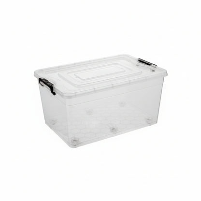 КОНТЕЙНЕР ДЛЯ ЗБЕРІГАННЯ ПЛАСТИКОВИЙ STRONG 60X40X30СМ 50Л НА КОЛІЩАТКАХ