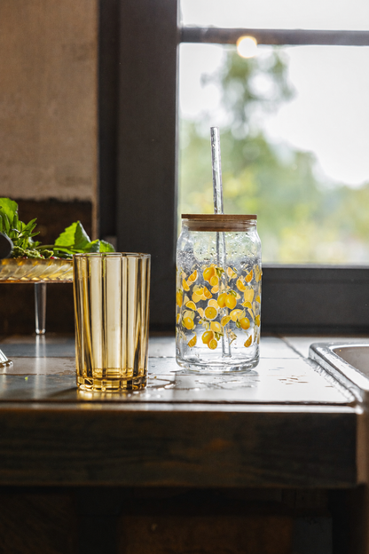 SZKLANKA LONG DRINK SORRENTO ŻÓŁTA 360ML