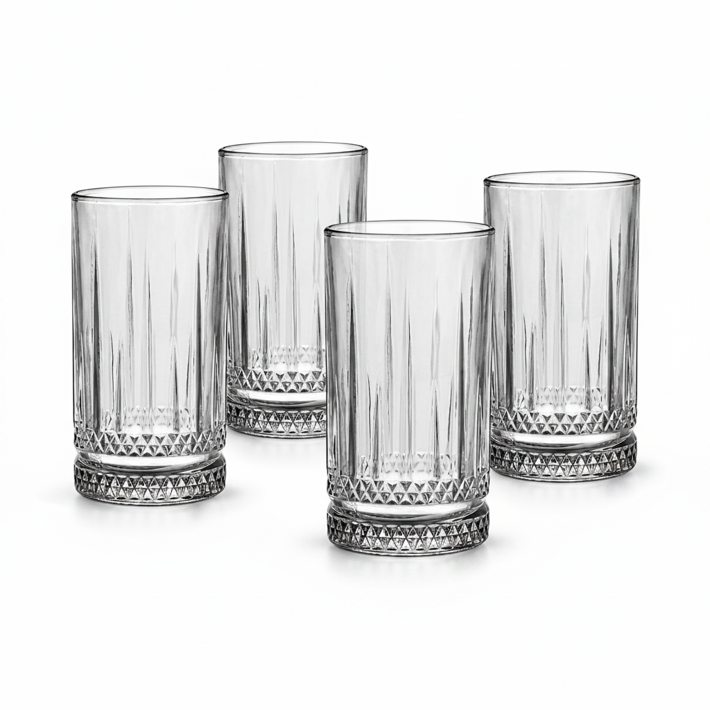 Zestaw 4 szklanek long drink Florina Libretto 450 ml