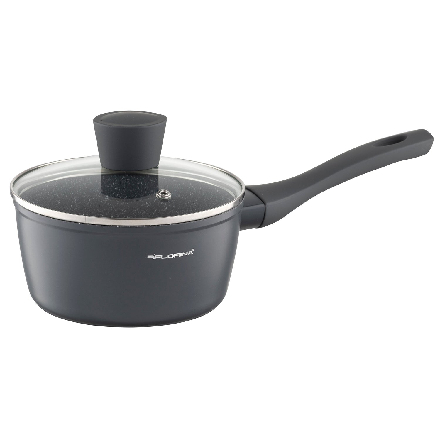 Zestaw 7 elementowy komplet patelni i garnków Florina Savoy by Mateusz Gessler ciemny szary| aluminum | powłoka non-stick| wszystkie typy kuchenek