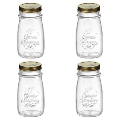 Zestaw 4 butelek do smoothie Bormioli Quattro Stagioni 410 ml