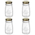 Zestaw 4 butelek do smoothie Bormioli Quattro Stagioni 410 ml