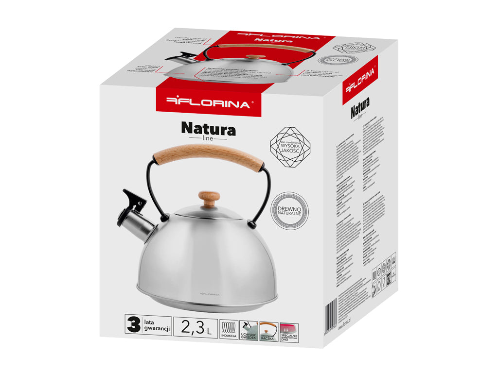 Czajnik nierdzewny Florina Natura Line satyna 2,3 l