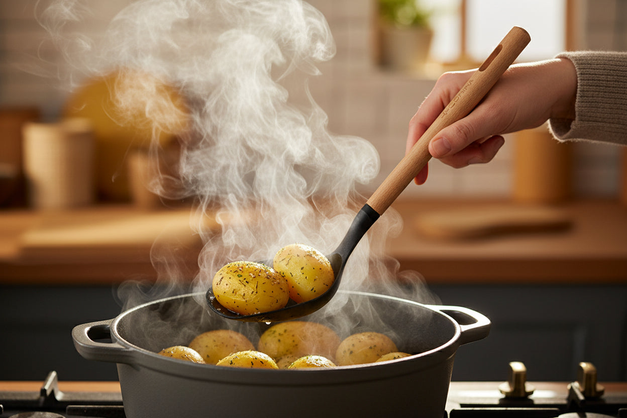 Ложка сервірувальна TIMBER PBT чорна