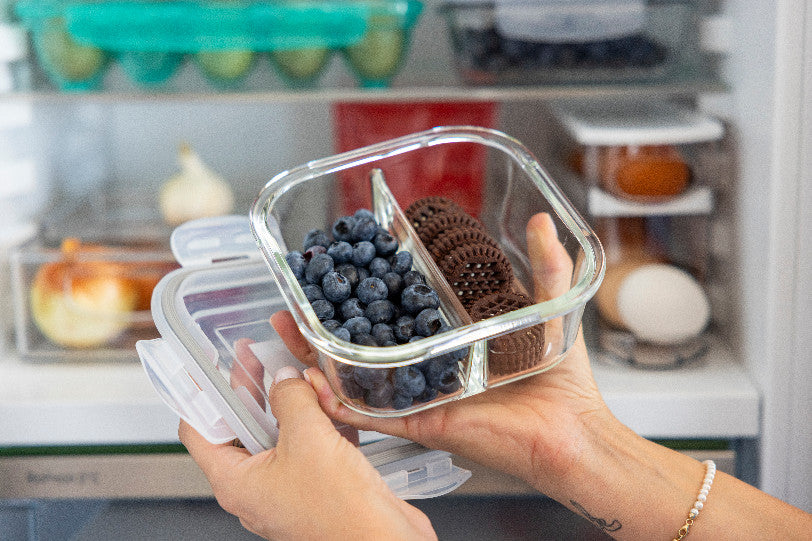 Pojemnik do żywności Florina Frigo szklany podwójny 600 ml