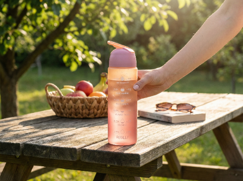 Butelka plastikowa Florina Morella 700 ml różowa
