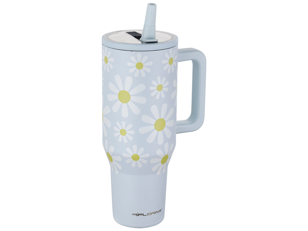 Kubek termiczny nierdzewny Power 1,1l stokrotki