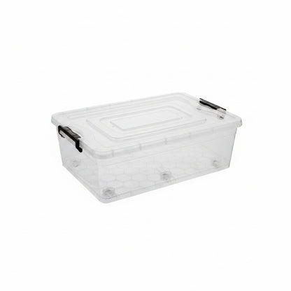 ПЛАСТИКОВИЙ КОНТЕЙНЕР ДЛЯ ЗБЕРІГАННЯ STRONG 60X40X19СМ 30Л НА КОЛІЩАТКАХ