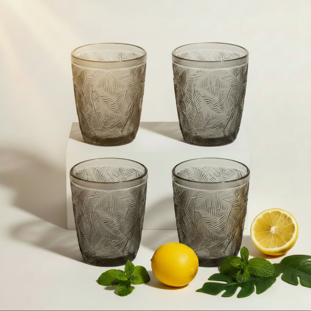 Набір з 4 склянок Florina Tropic 300 мл сірий