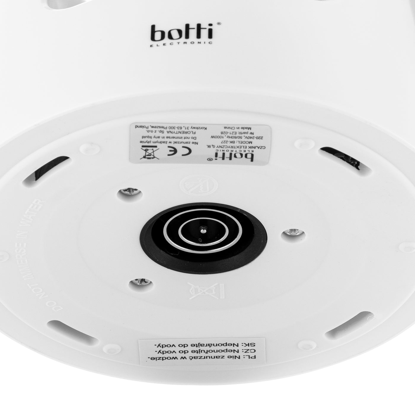 Електричний чайник Botti Electronic Vivien 0,9 л білий