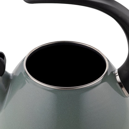 Czajnik emaliowany Florina Aperto zielono-szary 2,2 l