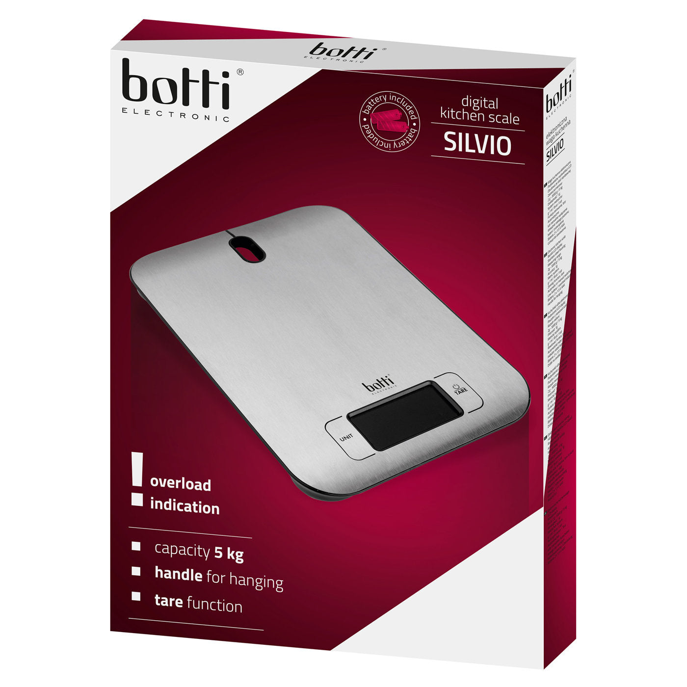 Кухонні ваги Botti Electronic Silvio 2 - 5000 г