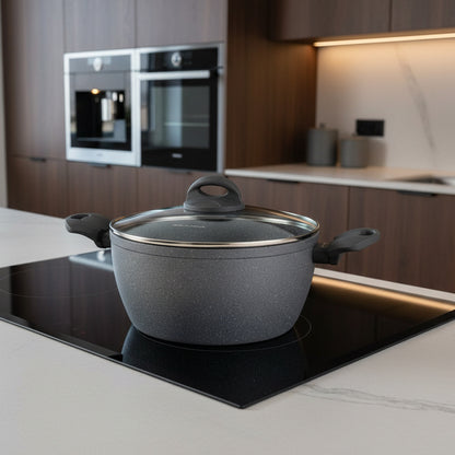 Каструля Florina Lava Stone від Матеуша Гесслера 24 см 4 л сіра