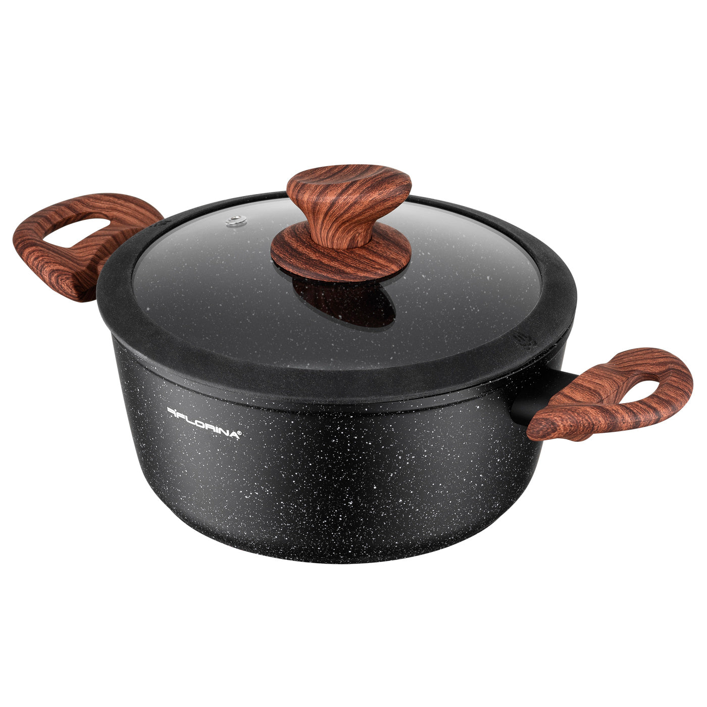 Алюмінієва каструля Florina Master Black 28 см 6.5 л