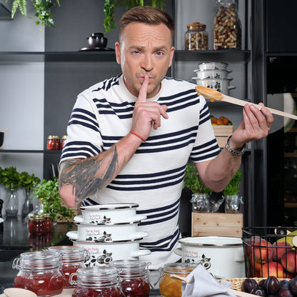 Емальована каструля Emalia Polska Pleszew Fruits by Mateusz Gessler 18 см 2,65 л