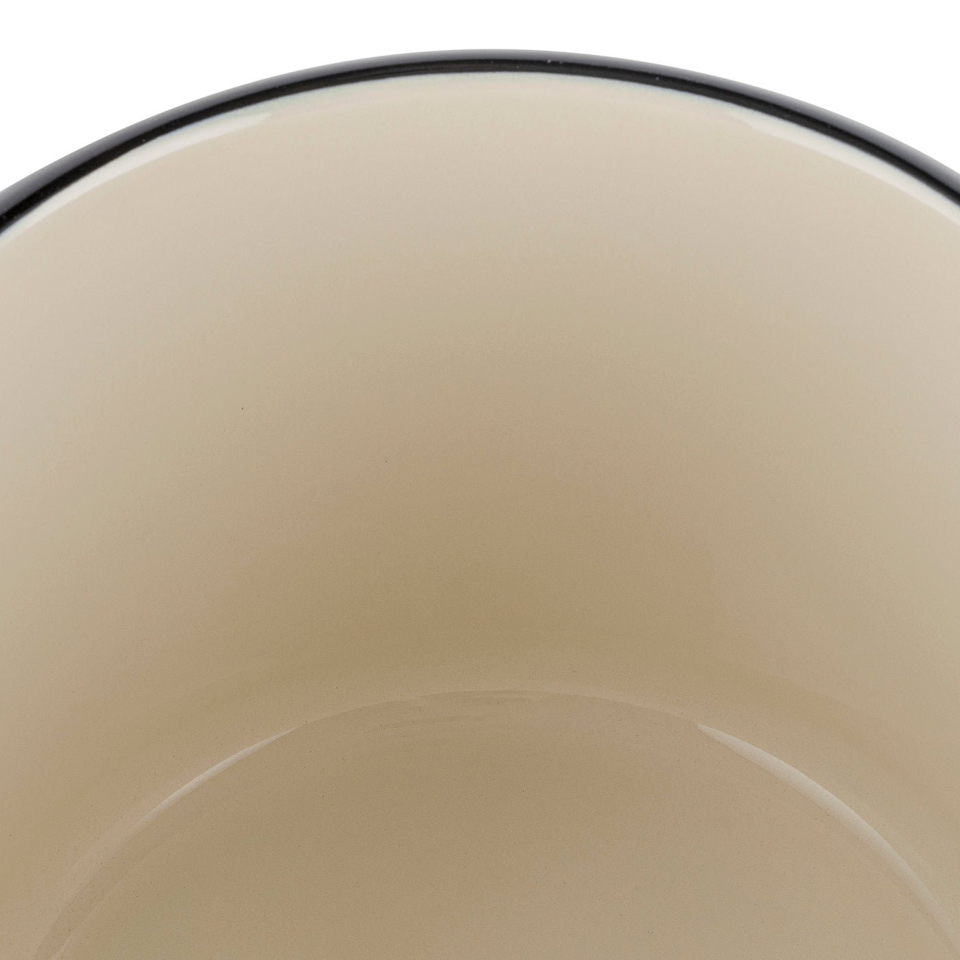 Garnek emaliowany Emalia Polska Pleszew Malina 18 cm 3,2 l kremowy
