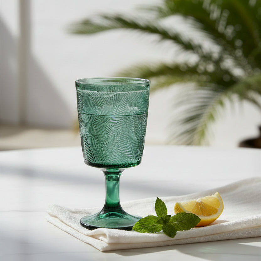 Скляний келих для води Florina Tropic 335 мл зелений