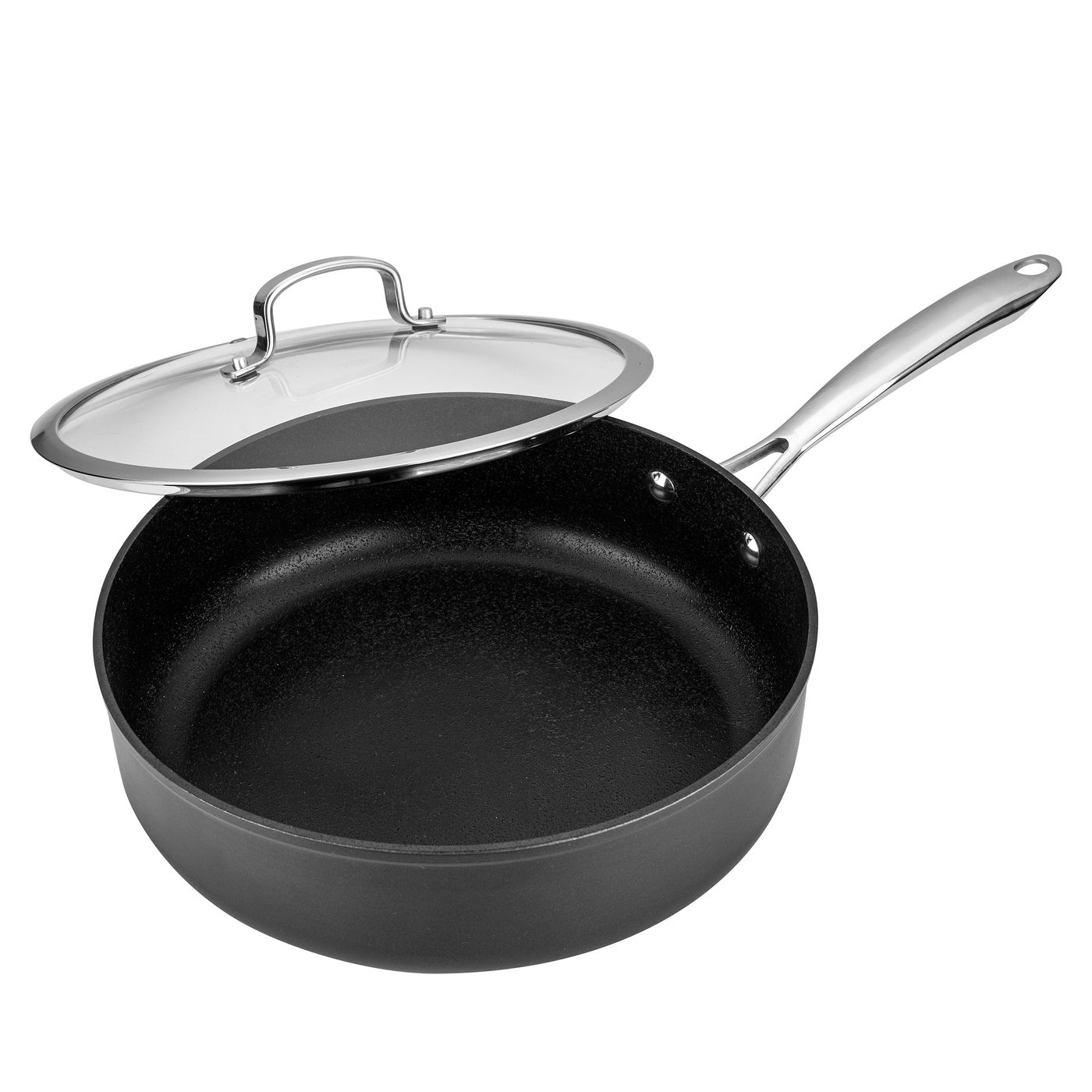 Zestaw 5 elementowy komplet garnków i patelni Florina Stix czarny | aluminum | powłoka Non-Stick | wszystkie typy kuchenek