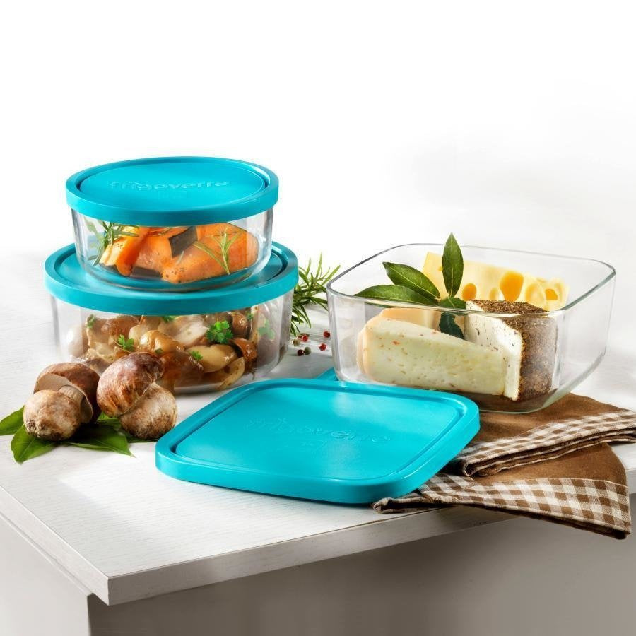 Контейнер для їжі Bormioli Rocco Frigoverre basic Square 19 см