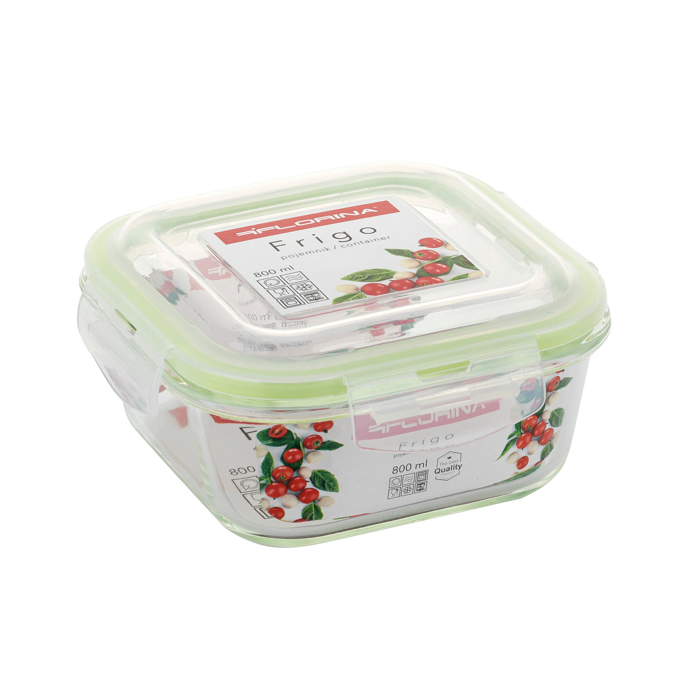 Контейнер для їжі Florina Frigo скляний 800 мл квадратний