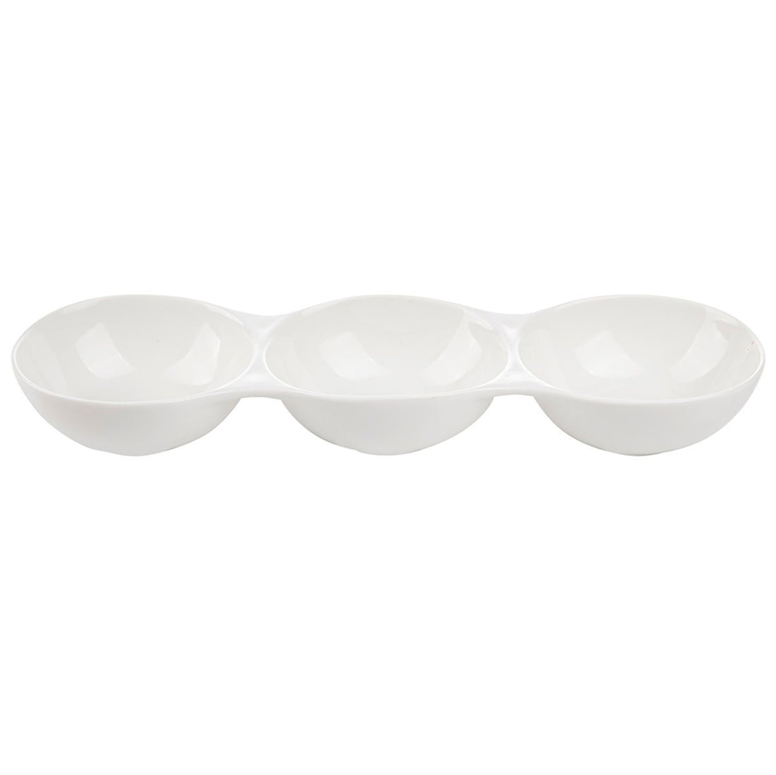 Półmisek trójdzielny porcelanowy do dipów Florina Adria 33 x 10,2 x 4,5 cm